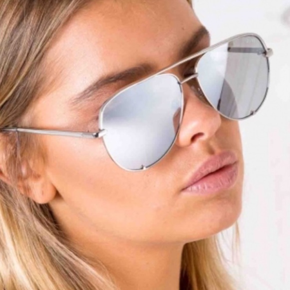Quay High Key Sunglasses - Silver Mirrored